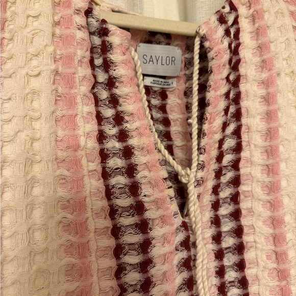 SAYLOR Allirra Open Stitch Knit Shift Minidress - Picture 6 of 8